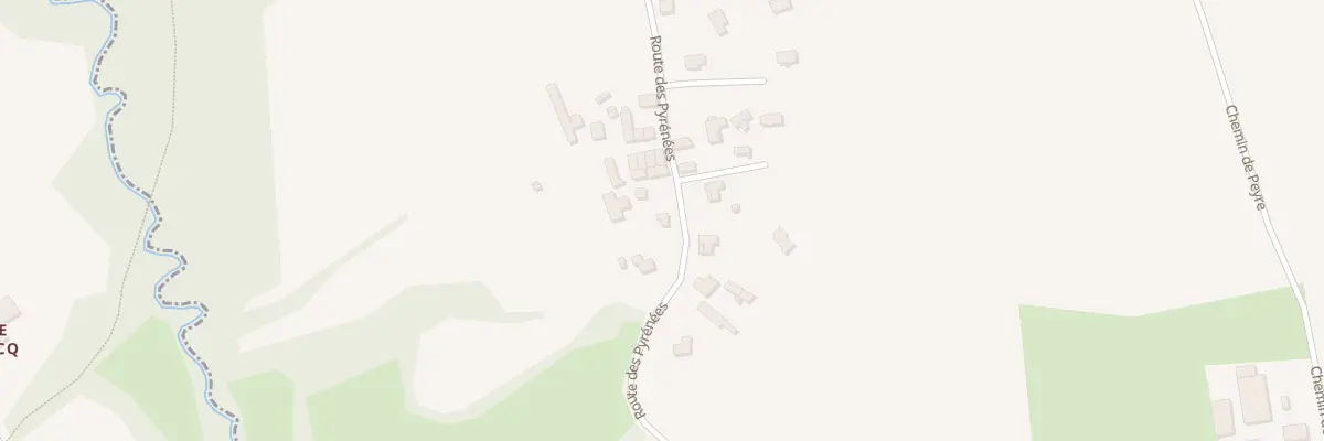 Plan du 54 Rte des Pyrenees à Higuères-Souye