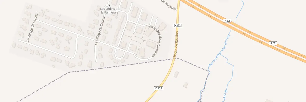 Plan du 40 Rte de Pargade à Langon