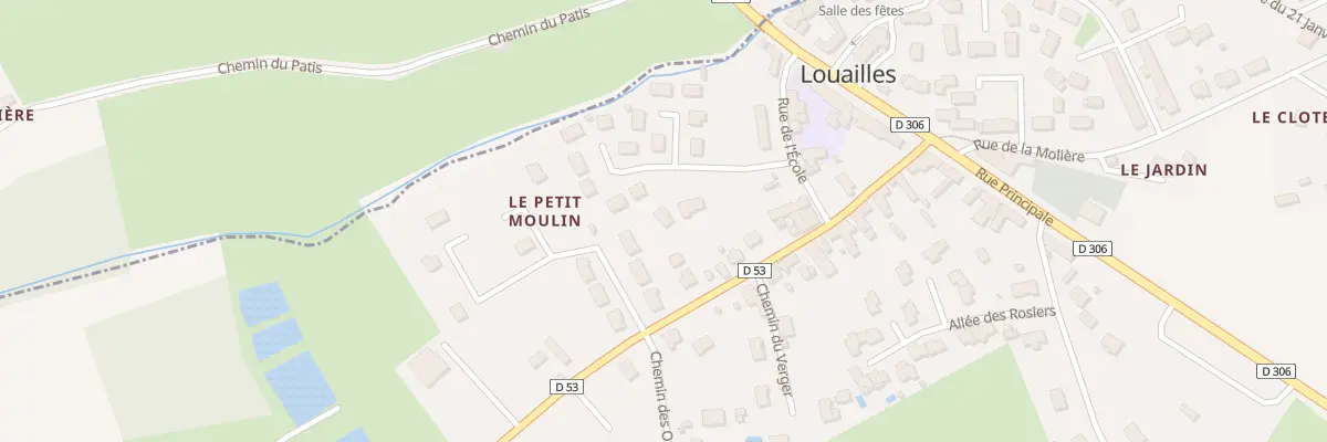 Plan du 12 Rue de Precigne à Louailles