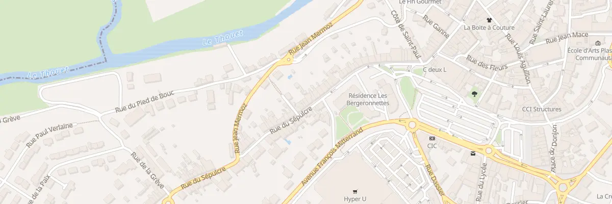 Plan du 60 Rue du Sepulcre à Parthenay