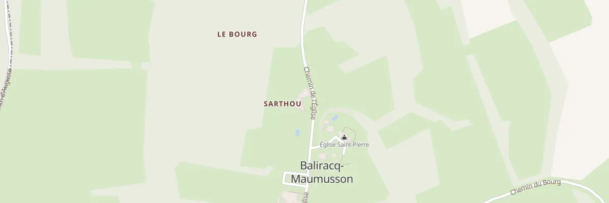 Plan du 11 Che de l’Eglise à Baliracq-Maumusson