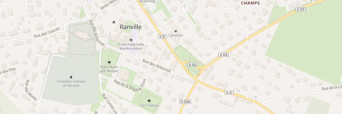 Plan du 2 Rue du Stade à Ranville