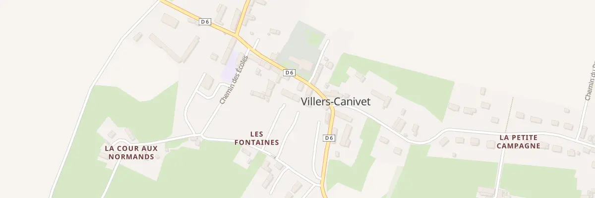 Plan du 10 Che des Fontaines à Villers-Canivet