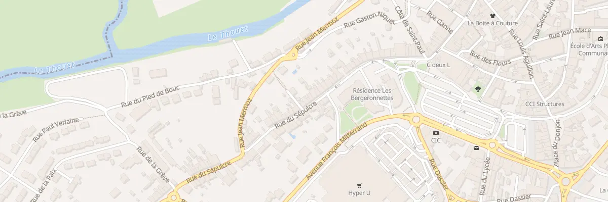 Plan du 64 Rue du Sepulcre à Parthenay