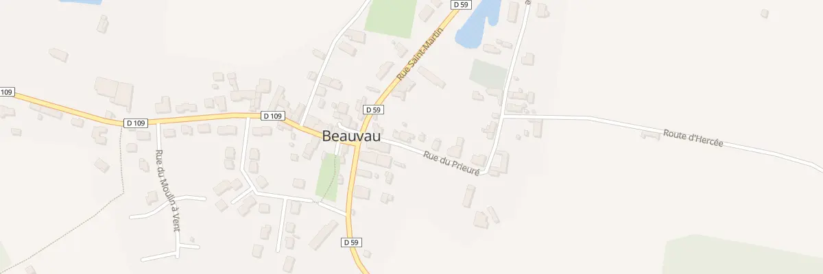Plan du 5 Rue du Prieure Beauvau à Jarzé Villages
