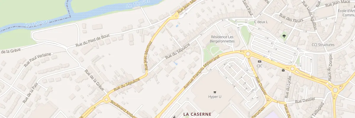 Plan du 37 Rue du Sepulcre à Parthenay