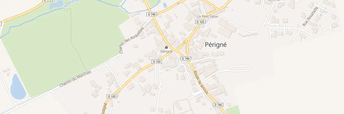 Plan du 1 Rte de Secondigné à Périgné