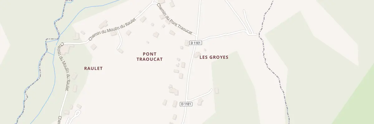 Plan du 22 Pont Traoucat à Blésignac