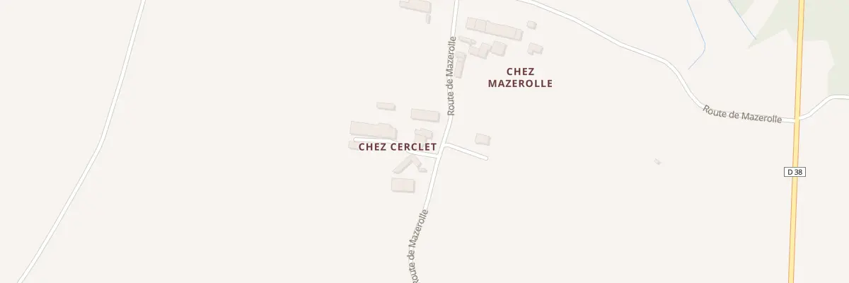 Plan du 5 Rte de Mazerolles à Chantillac