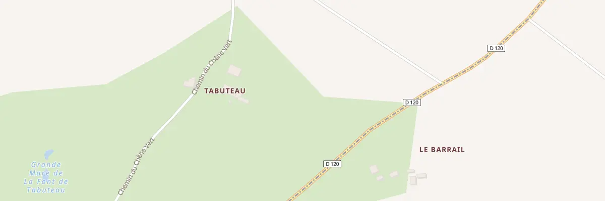 Plan du 1 Tabuteau à Lapouyade