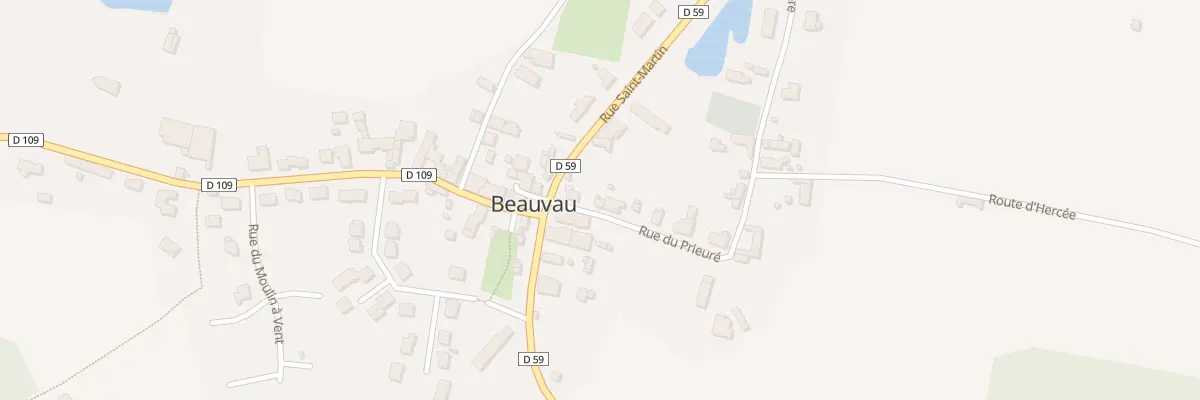 Plan du 3 Rue du Prieure Beauvau à Jarzé Villages