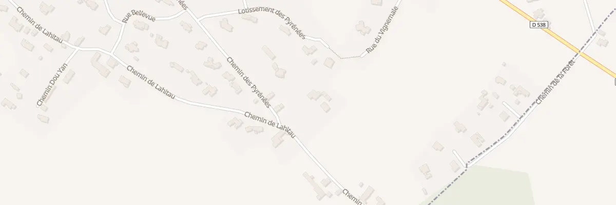 Plan du 17 Che de Lahiteau à Serres-Morlaàs