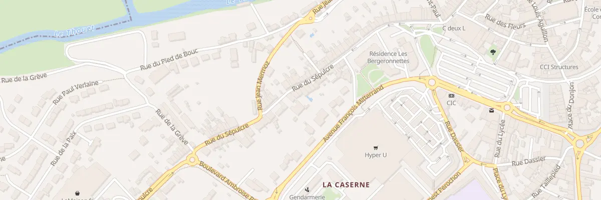 Plan du 43 Rue du Sepulcre à Parthenay