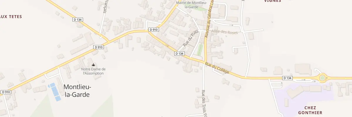 Plan du 28 Rue de la Libération à Montlieu-la-Garde