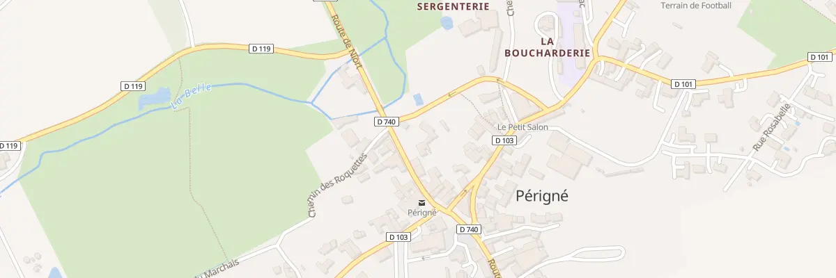 Plan du 12 Rte de Niort à Périgné