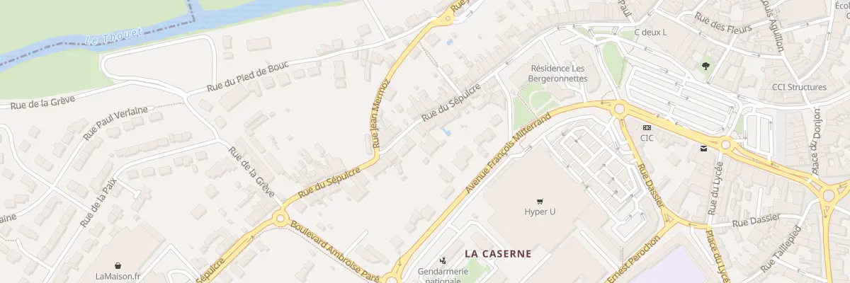 Plan du 47 Rue du Sepulcre à Parthenay