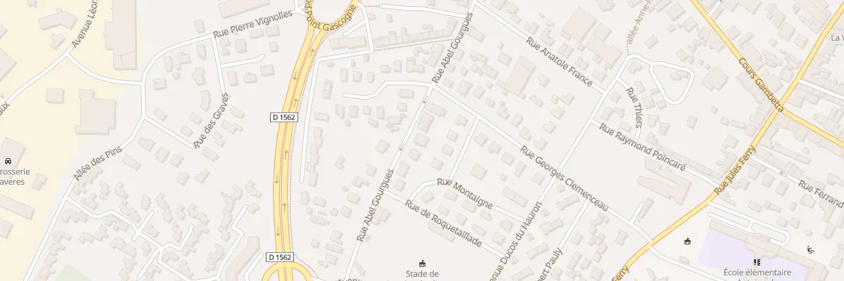 Plan du 74 Rue Abel Gourgues à Langon