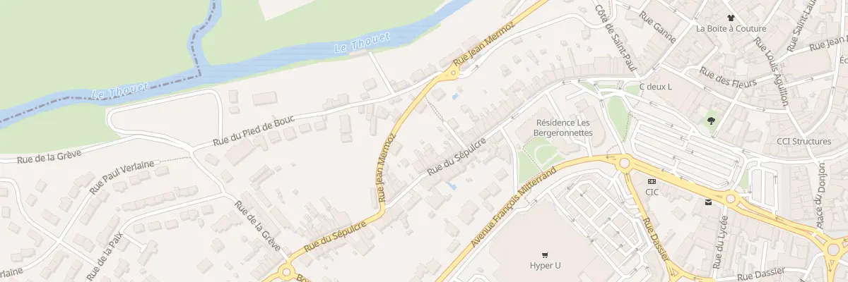 Plan du 70 Rue du Sepulcre à Parthenay