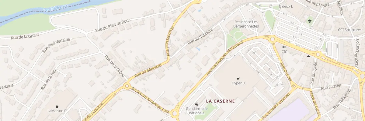 Plan du 55 Rue du Sepulcre à Parthenay