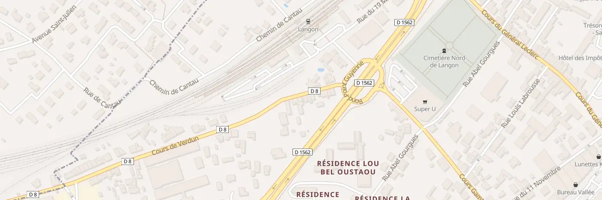 Plan du 60 Crs de Verdun à Langon