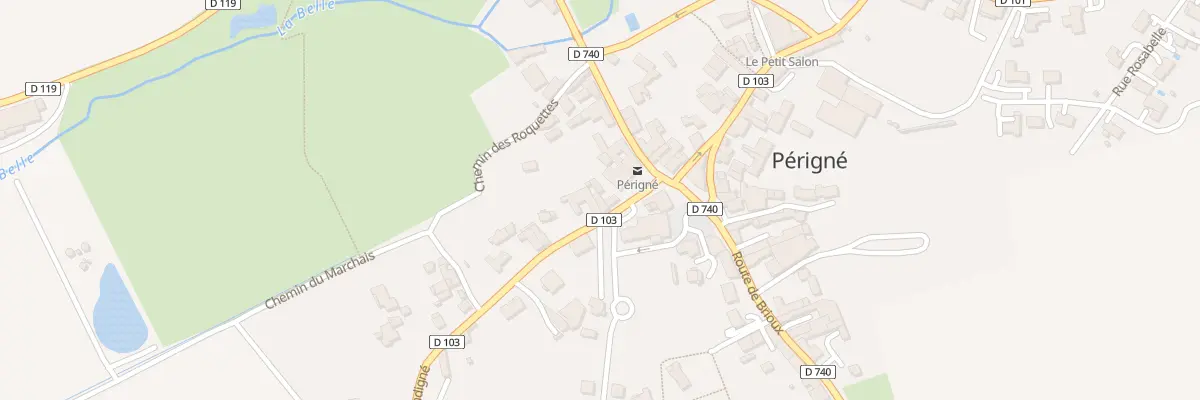 Plan du 8 Rte de Secondigné à Périgné
