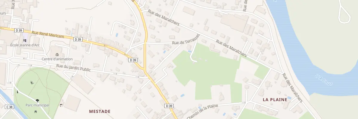 Plan du 71B Rue René Méricam à Aire-sur-l’Adour