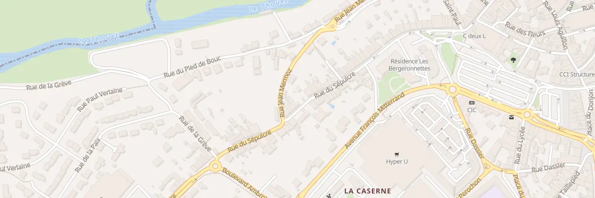 Plan du 92 Rue du Sepulcre à Parthenay