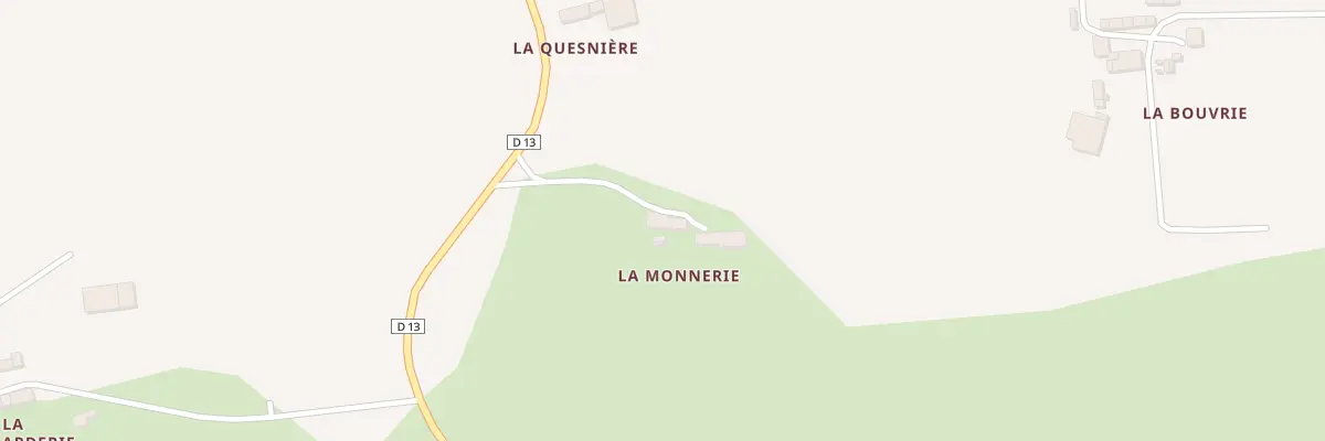 Plan du 1 La Monnerie à Courcité