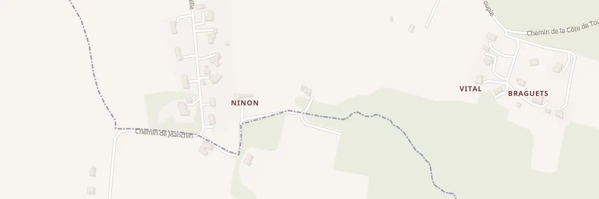 Plan du 225 Che de Jeanchin à Lannux