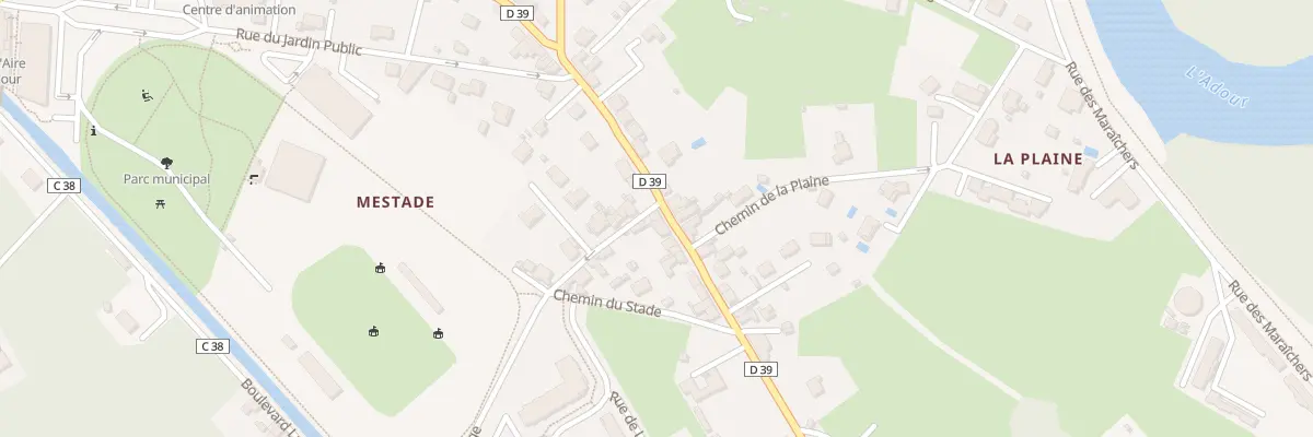 Plan du 54 Rue René Méricam à Aire-sur-l’Adour