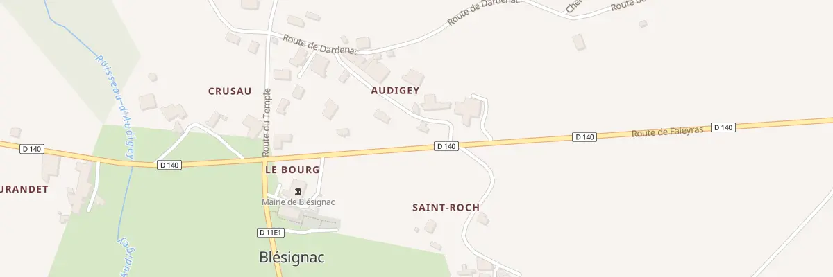 Plan du 36 Saint Roch à Blésignac
