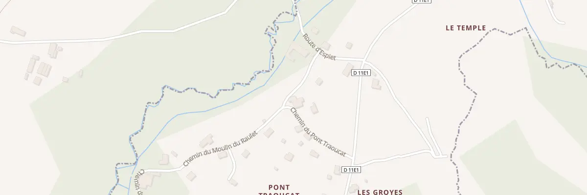 Plan du 7 Che du Pont Traoucat à Blésignac