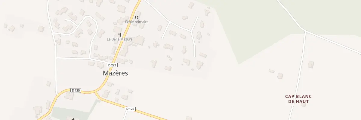 Plan du 6 Lot Communal Sarraute à Mazères