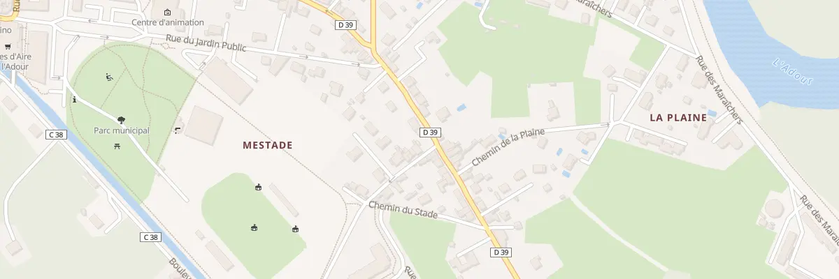 Plan du 52 Rue René Méricam à Aire-sur-l’Adour