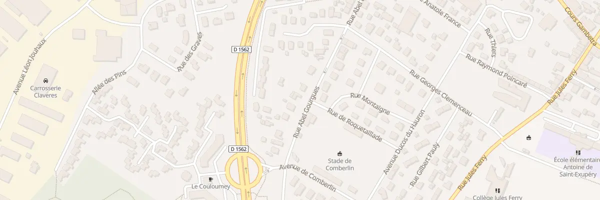 Plan du 65 Rue Abel Gourgues à Langon