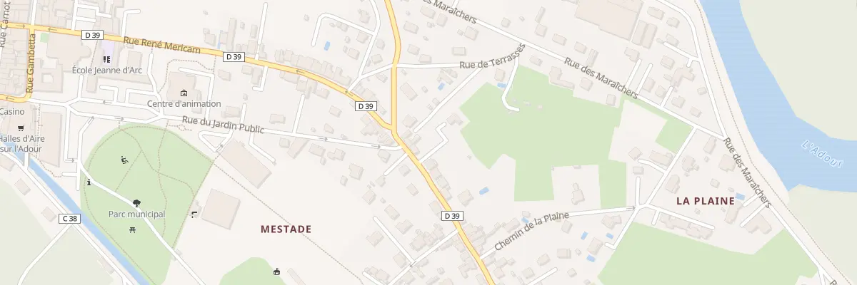 Plan du 71 Rue René Méricam à Aire-sur-l’Adour