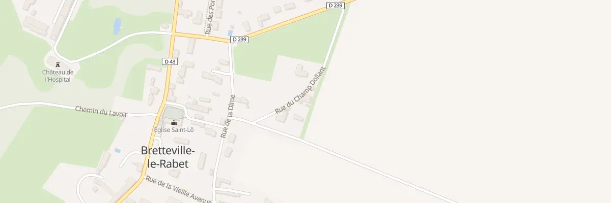 Plan du 5007 Rue du Champ Dollant à Bretteville-le-Rabet