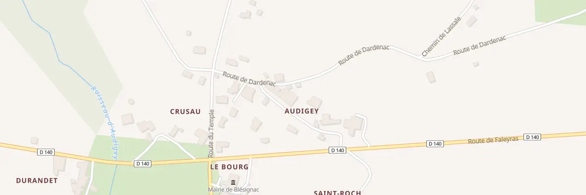 Plan du 6T Che d’Audigey à Blésignac