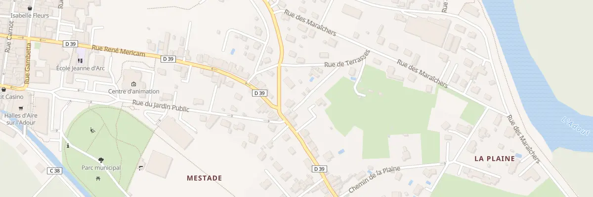 Plan du 65 Rue René Méricam à Aire-sur-l’Adour