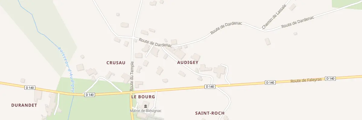 Plan du 8 Che d’Audigey à Blésignac