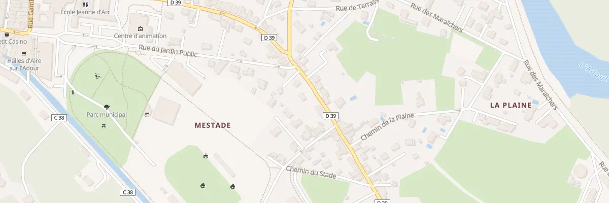 Plan du 46 Rue René Méricam à Aire-sur-l’Adour