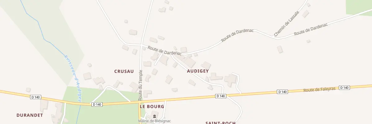 Plan du 6B Che d’Audigey à Blésignac