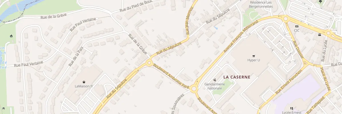 Plan du 83 Rue du Sepulcre à Parthenay