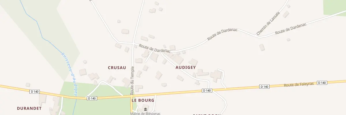 Plan du 6 Che d’Audigey à Blésignac