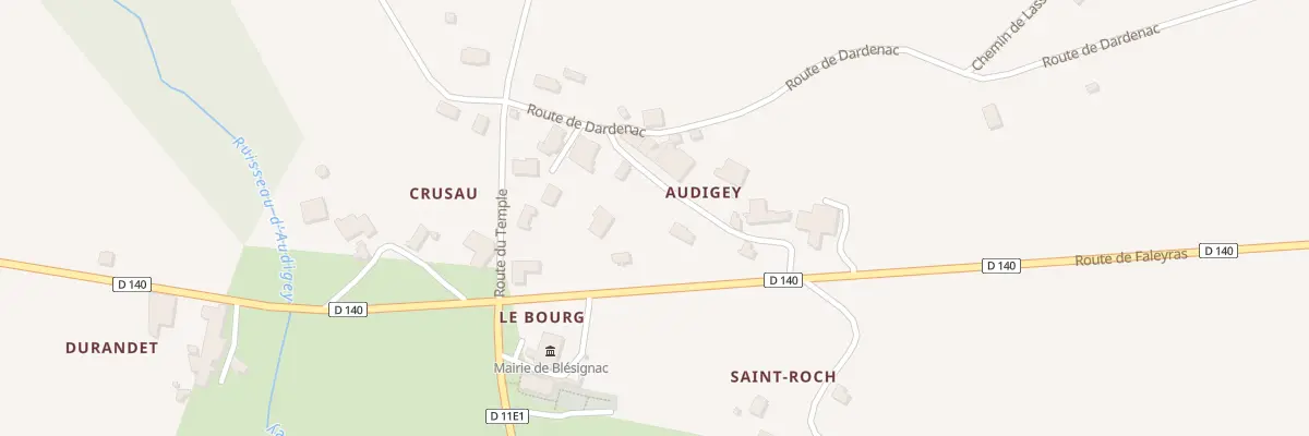 Plan du 9001 Che d’Audigey à Blésignac