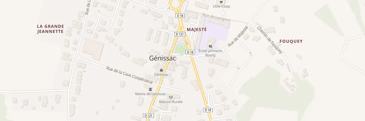 Plan du 266 Le Bourg à Génissac