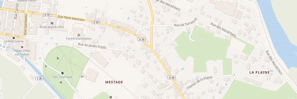 Plan du 30 Rue René Méricam à Aire-sur-l’Adour