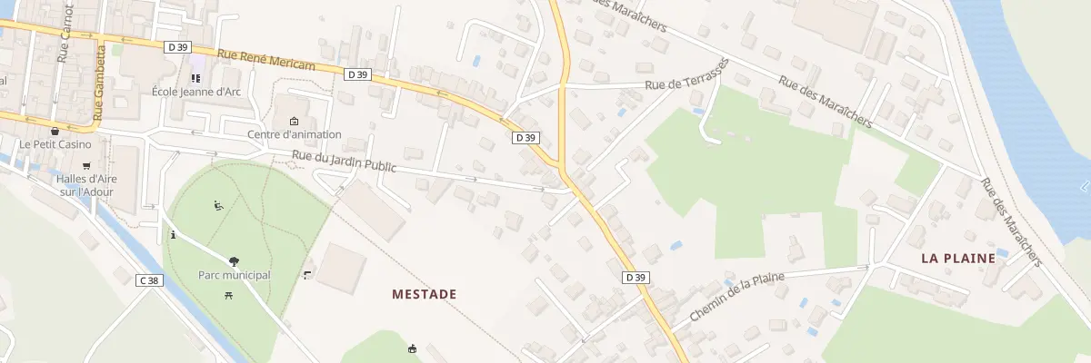 Plan du 32 Rue René Méricam à Aire-sur-l’Adour