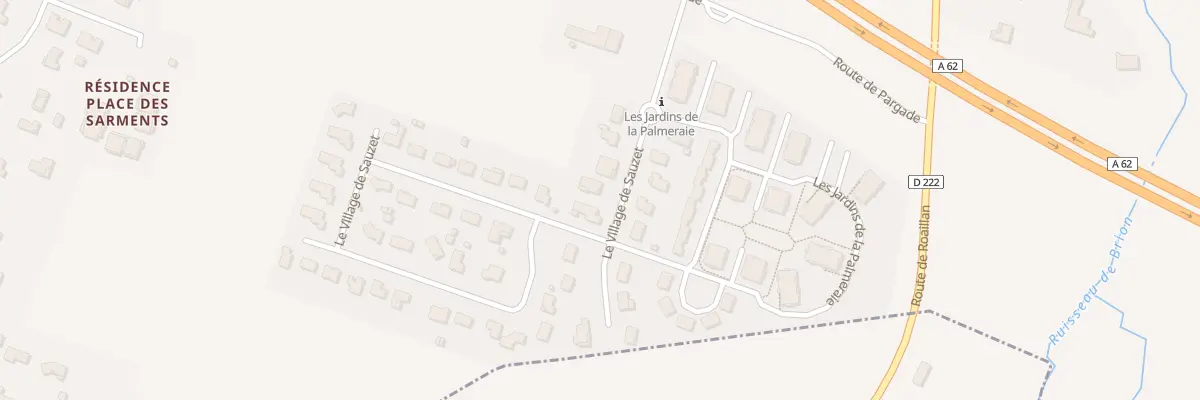 Plan du 8 Lot Le Village de Sauzet à Langon