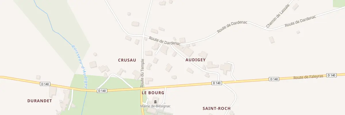 Plan du 4B Che d’Audigey à Blésignac